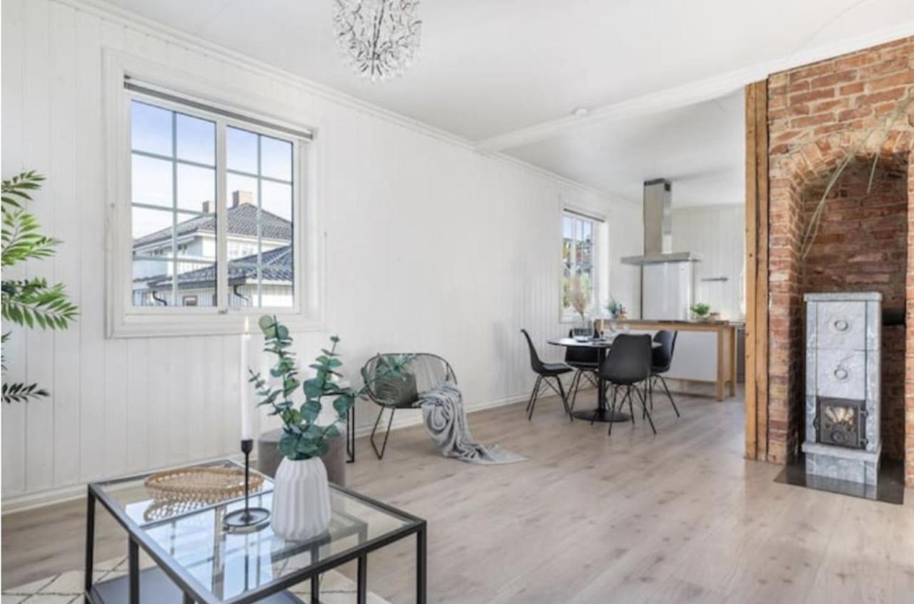 Lys Og Sentral Leilighet Med Terrasse Og Hage Apartamento Lillehammer Exterior foto